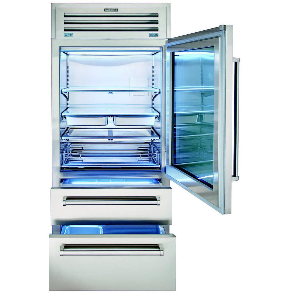  Sub-Zero 36-inch, 22.7 cu.ft. Built-in Bottom-Freezer Refrigerator with Interior Ice Maker PRO3650-RH IMAGE 3
