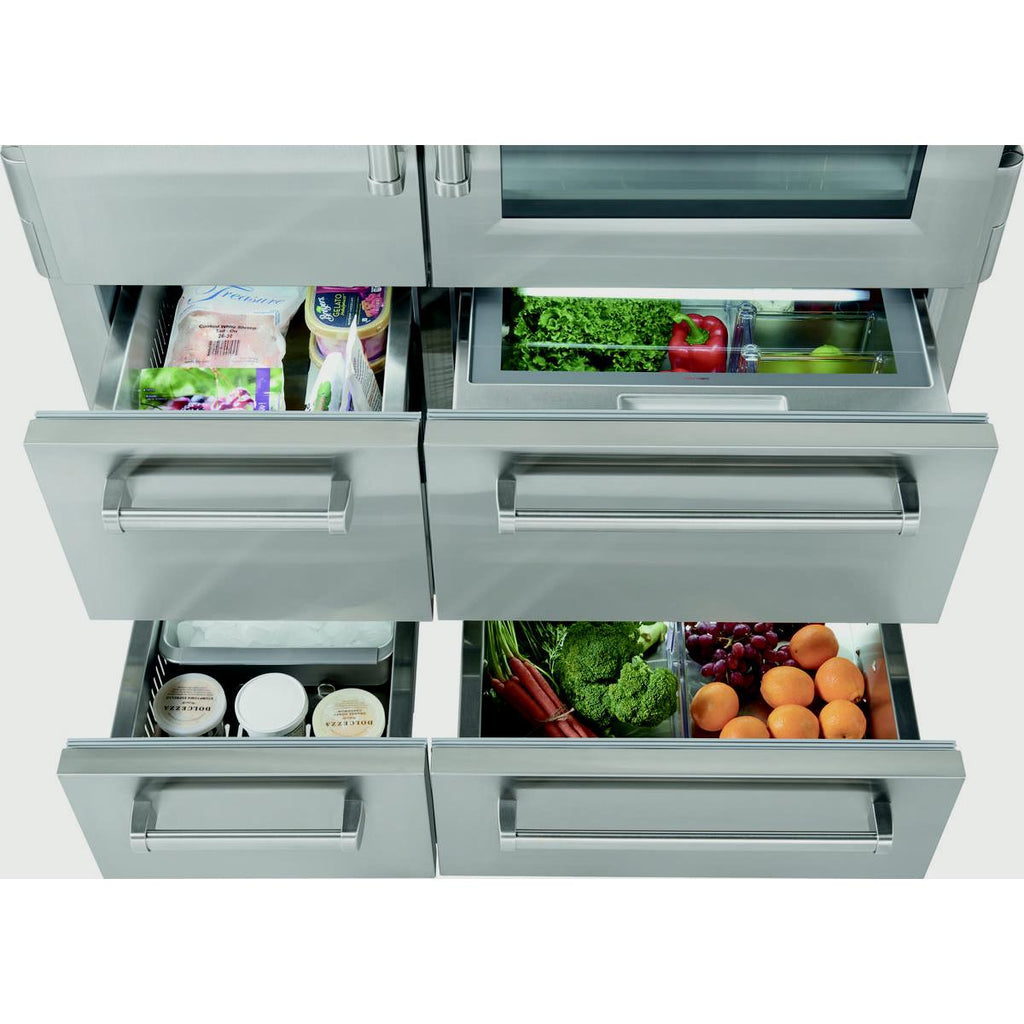  Sub-Zero 48-inch, 30.4 cu.ft. Built-in Side-by-Side Refrigerator with Glass Door PRO4850G IMAGE 5