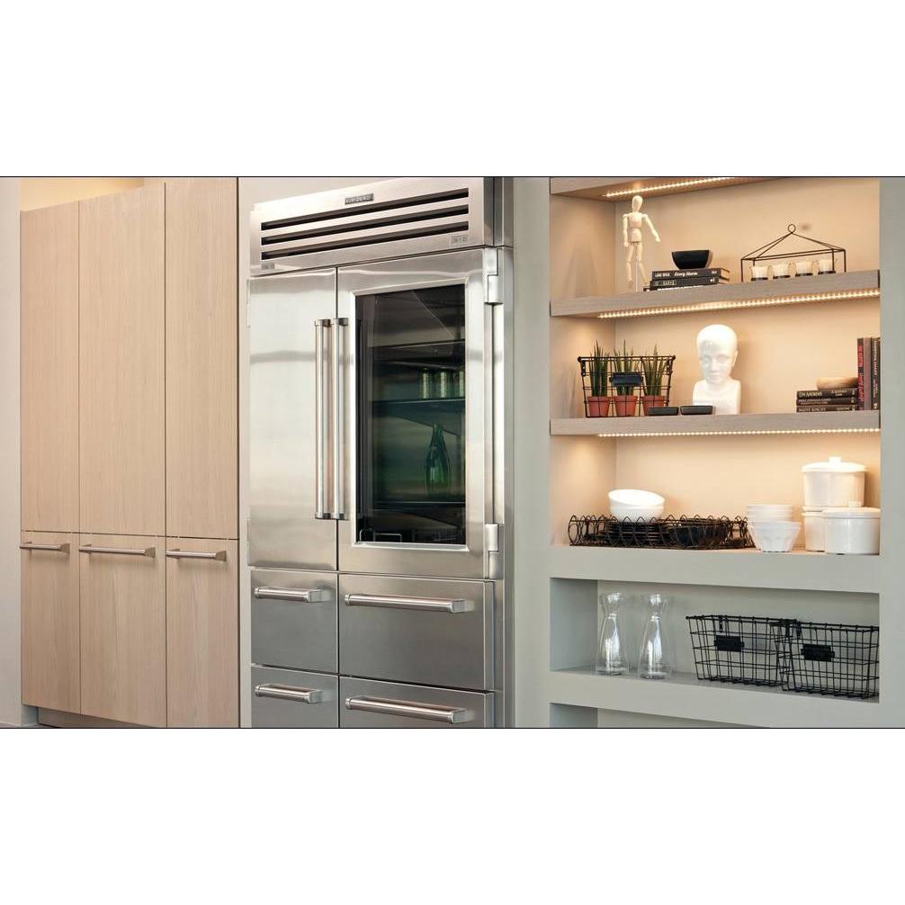  Sub-Zero 48-inch, 30.4 cu.ft. Built-in Side-by-Side Refrigerator with Glass Door PRO4850G IMAGE 7