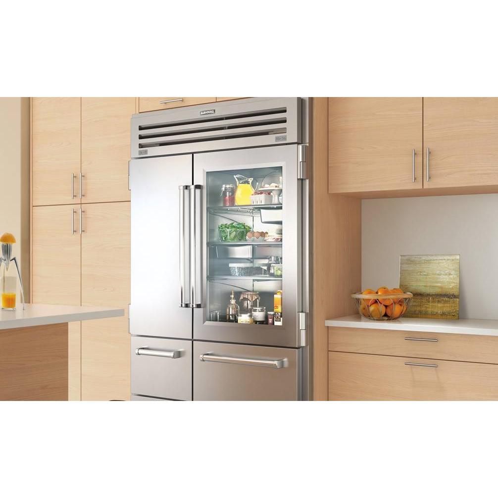  Sub-Zero 48-inch, 30.4 cu.ft. Built-in Side-by-Side Refrigerator with Glass Door PRO4850G IMAGE 8