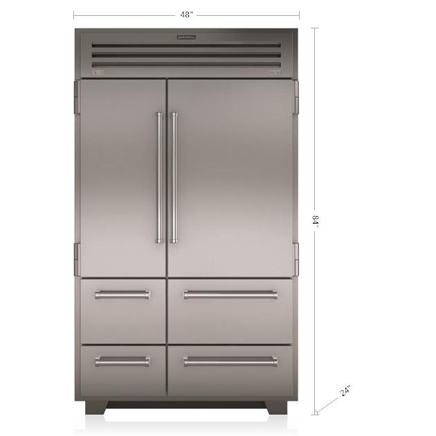  Sub-Zero 48-inch, 30.4 cu.ft. Built-in Side-by-Side Refrigerator PRO4850 IMAGE 2