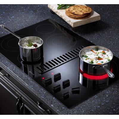  JennAir 36-inch Built-In Electric Cooktop JED3536WB IMAGE 3