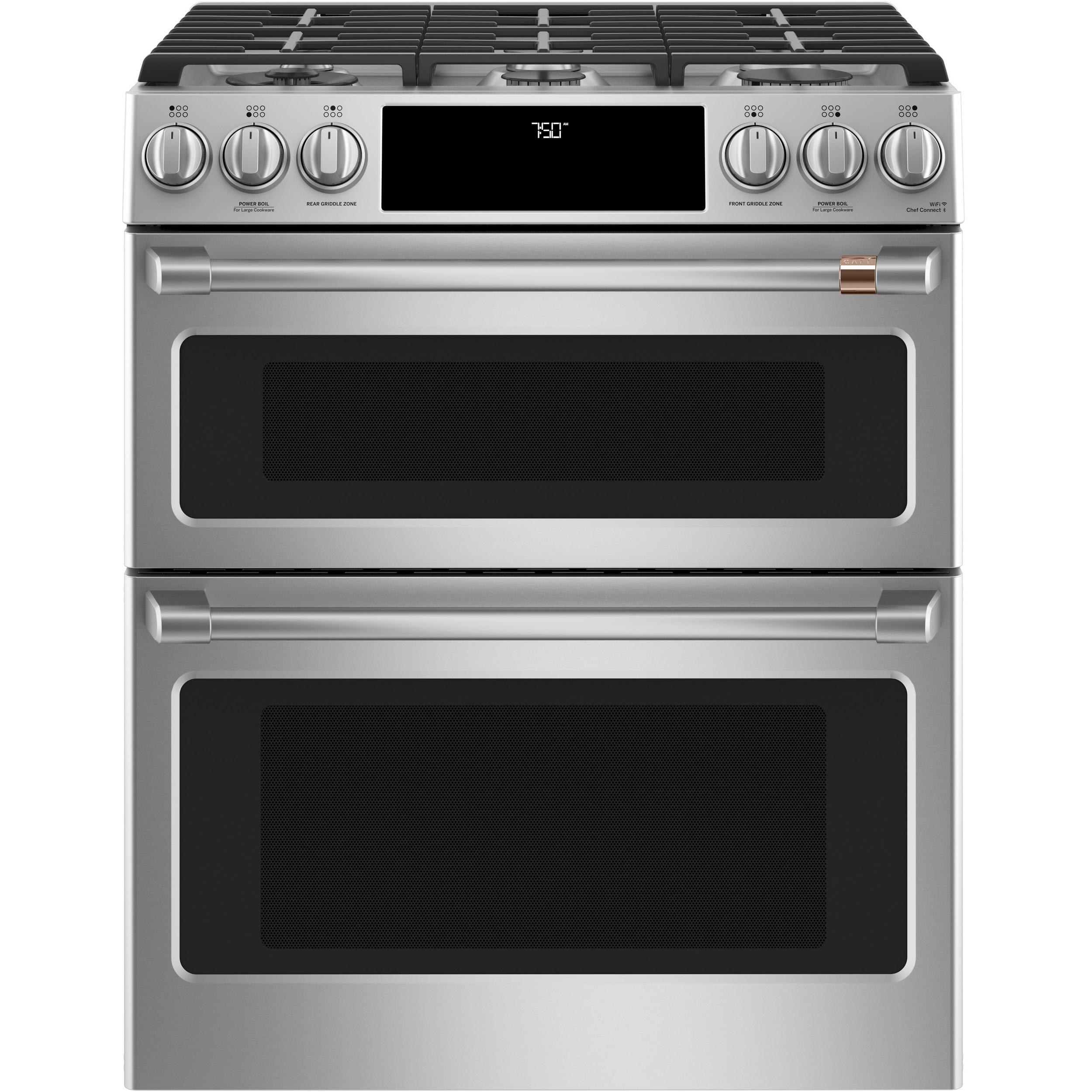  Café 30-inch Slide-in Gas Double Oven Range with Convection Technology CCGS750P2MS1 IMAGE 1