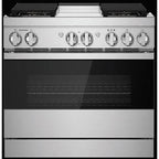 JennAir Noir 36-inch Professional-Style Dual-Fuel Range with Chrome-Infused Griddle and Steam Assist JDSP536HM IMAGE 1