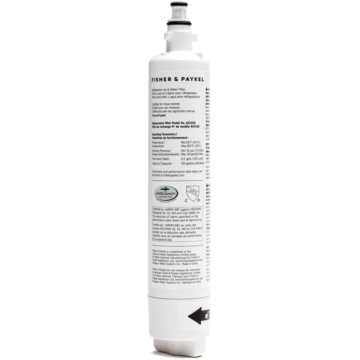  Fisher & Paykel Refrigeration Accessories Water Filter FWC3 IMAGE 1