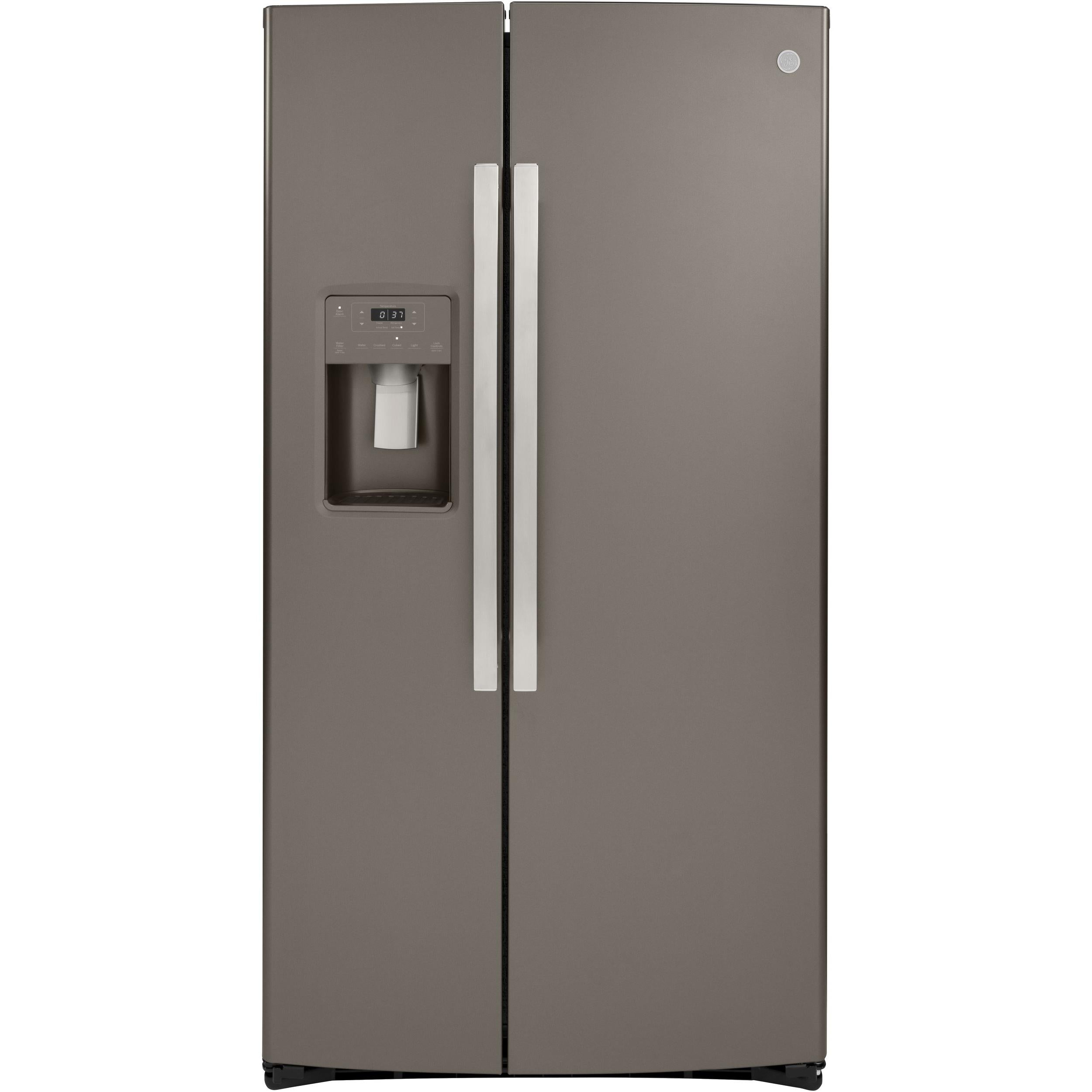  GE 36-inch, 21.8 cu.ft. Counter-Depth Side-by-Side Refrigerator with Water and Ice Dispensing System GZS22IMNES IMAGE 1