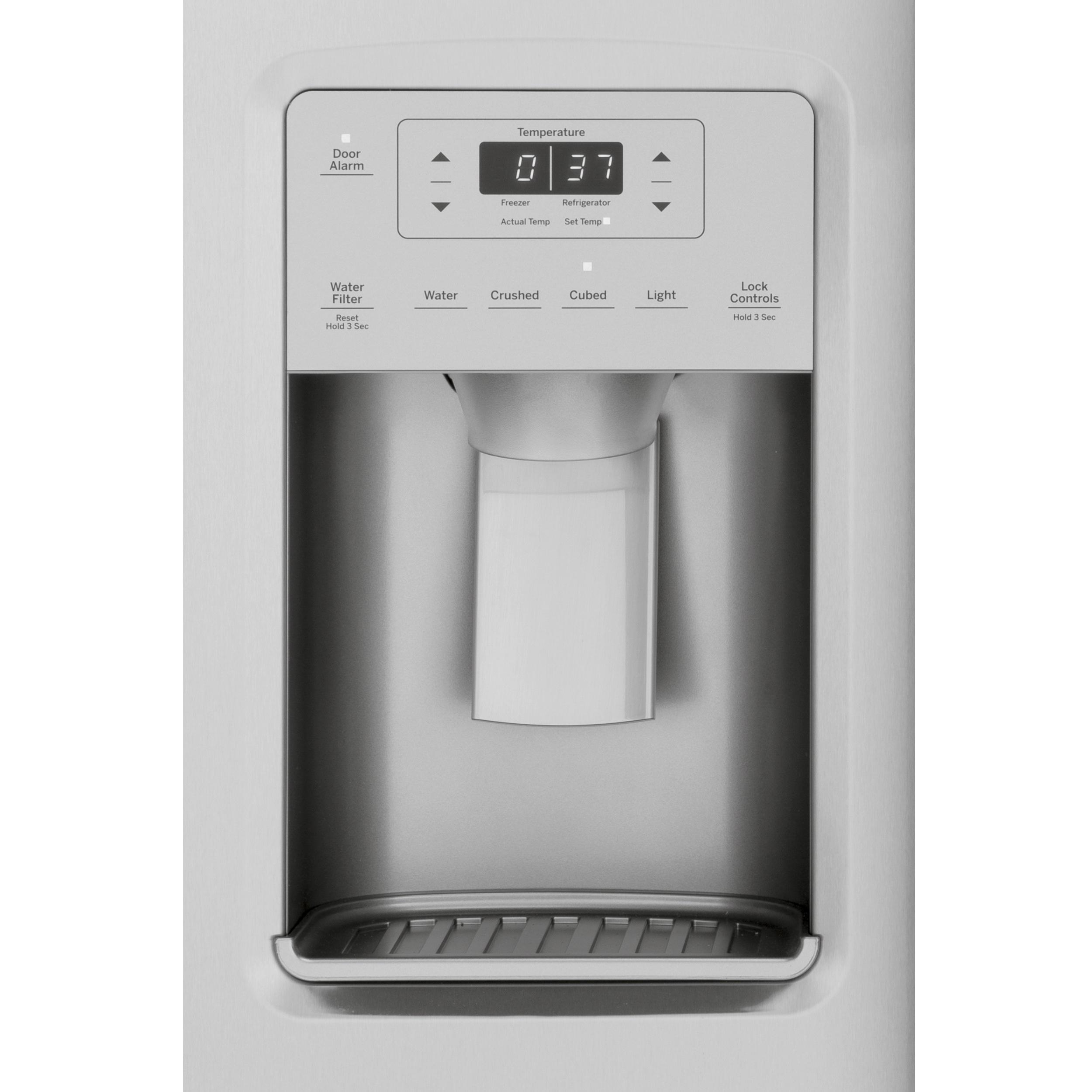  GE 36-inch, 21.8 cu.ft. Counter-Depth Side-by-Side Refrigerator with Water and Ice Dispensing System GZS22IYNFS IMAGE 4