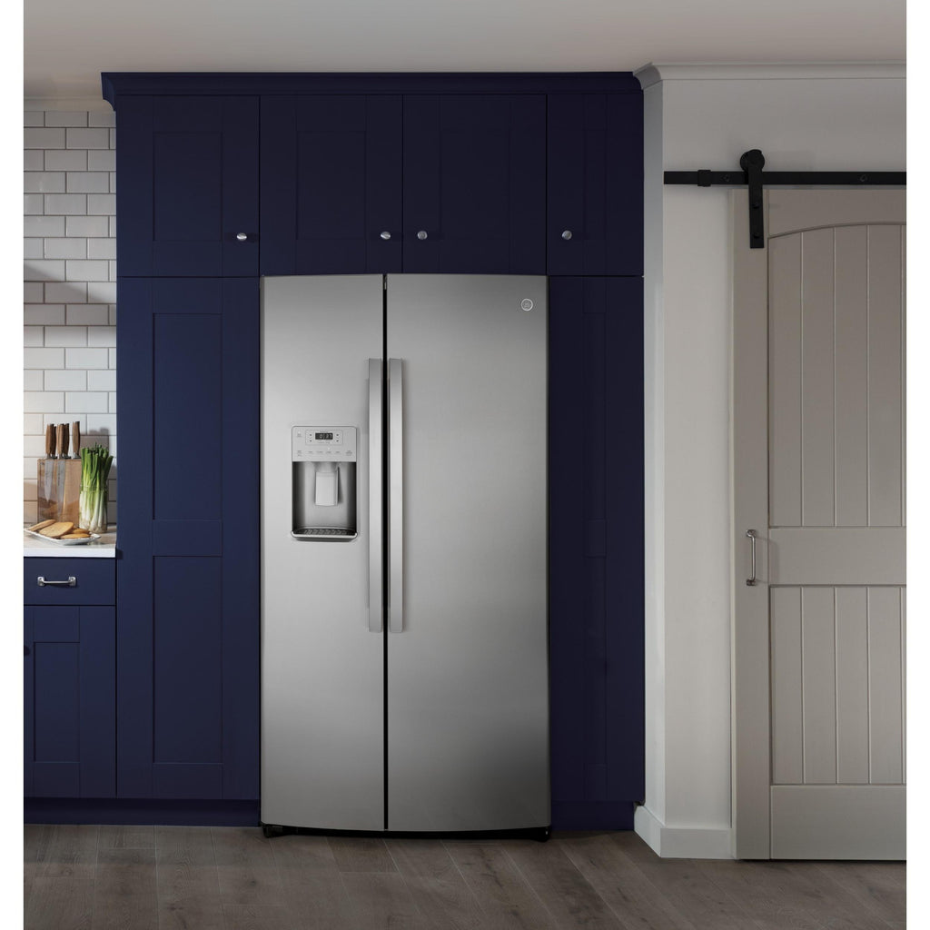  GE 36-inch, 21.8 cu.ft. Counter-Depth Side-by-Side Refrigerator with Water and Ice Dispensing System GZS22IYNFS IMAGE 7