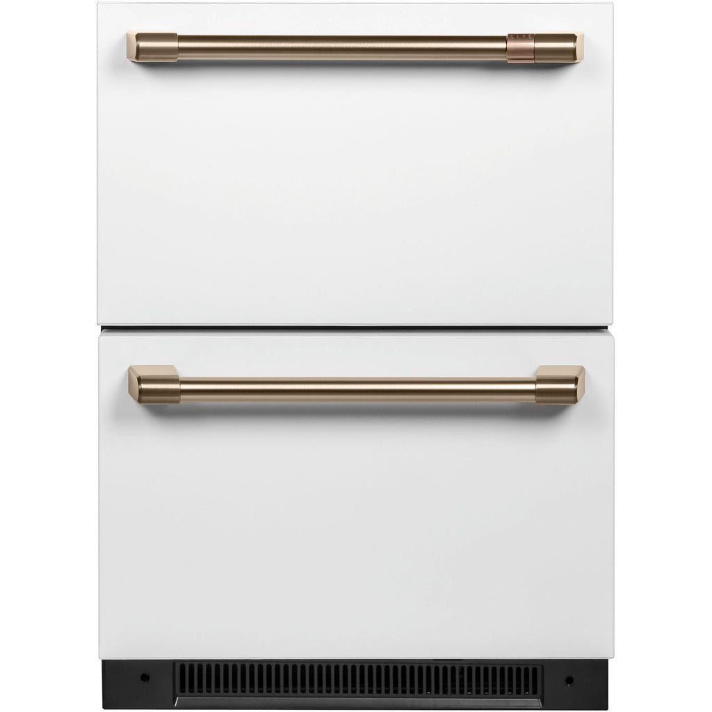  Café 24-inch 5.7 cu. ft. Dual-Drawer Refrigerator CDE06RP4NW2 IMAGE 1