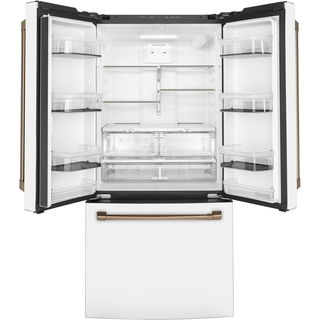  Café 33-inch, 18.6 cu. ft. Counter-Depth French 3-Door Refrigerator CWE19SP4NW2 IMAGE 2