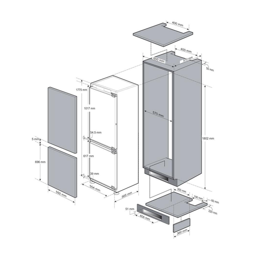  LG STUDIO 22-inch, 9 cu.ft. Counter-Depth Bottom Freezer with SmartDiagnosis® LSBNC1021P IMAGE 12
