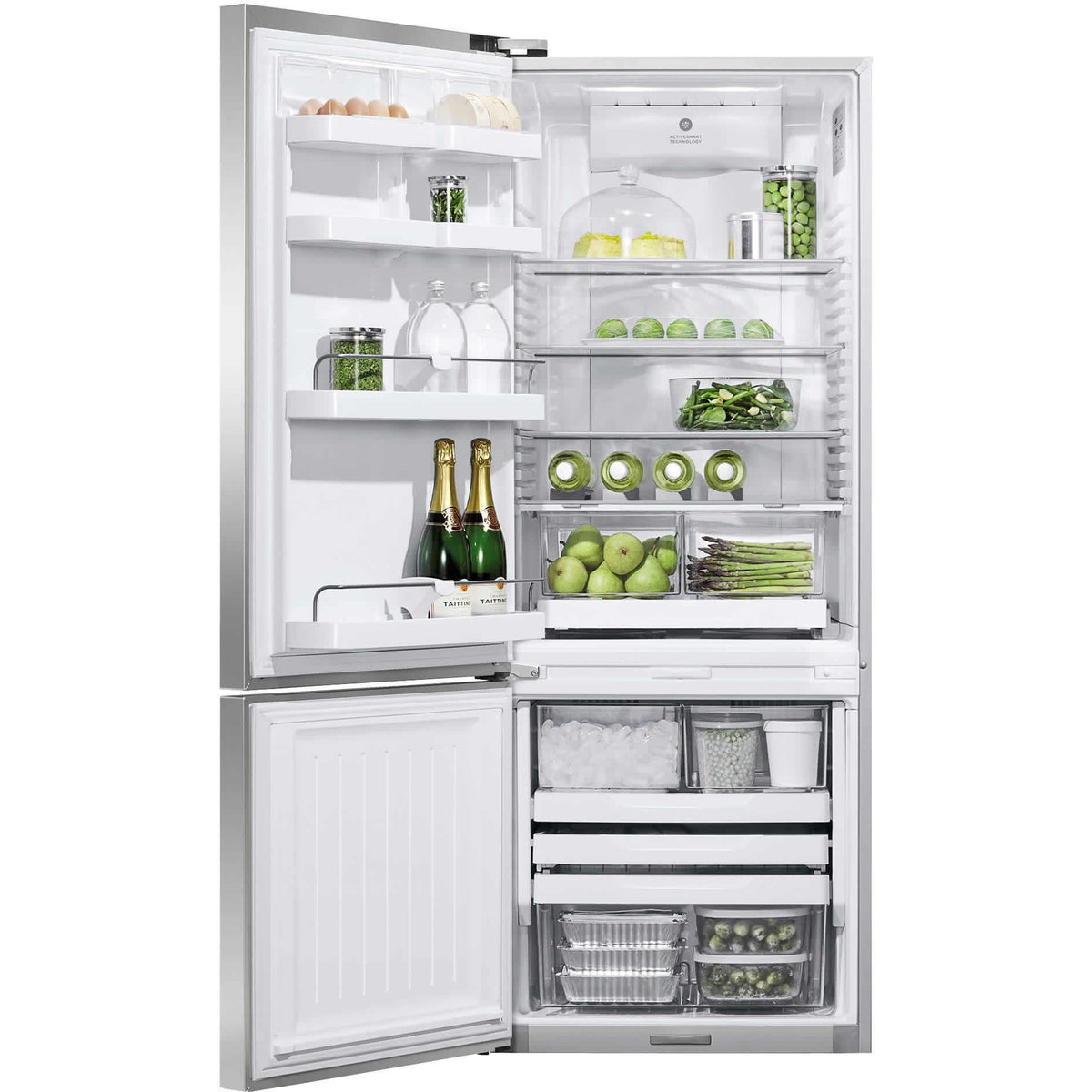  Fisher & Paykel 25-inch, 13.5 cu. ft. Counter-Depth Bottom Freezer Refrigerator RF135BDLJX4 IMAGE 2