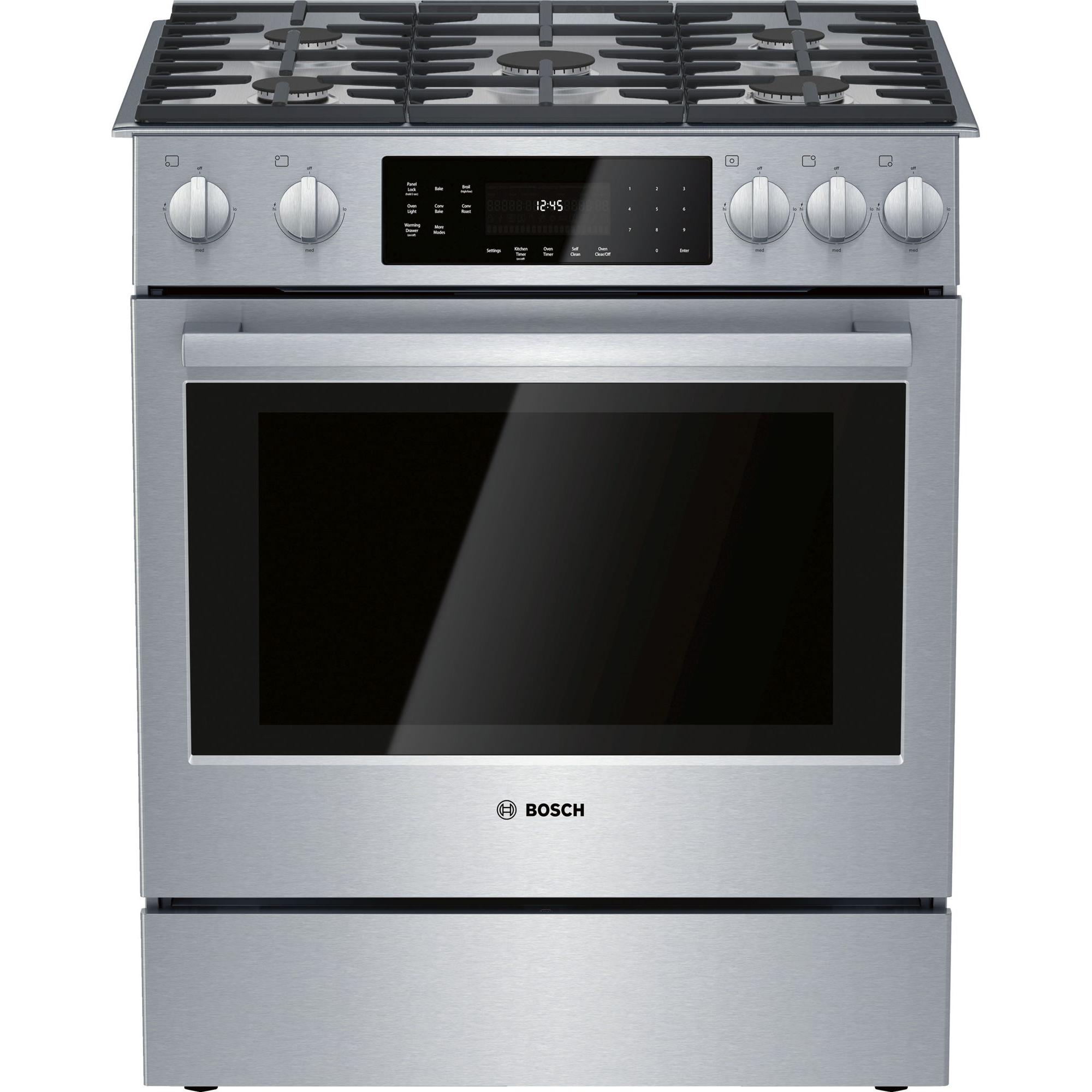  Bosch 30-inch Slide-In Gas Range with 9 Specialized Cooking Modes HGI8056UC IMAGE 1