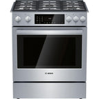  Bosch 30-inch Slide-In Dual Fuel Range with 11 Specialized Cooking Modes HDI8056C IMAGE 1