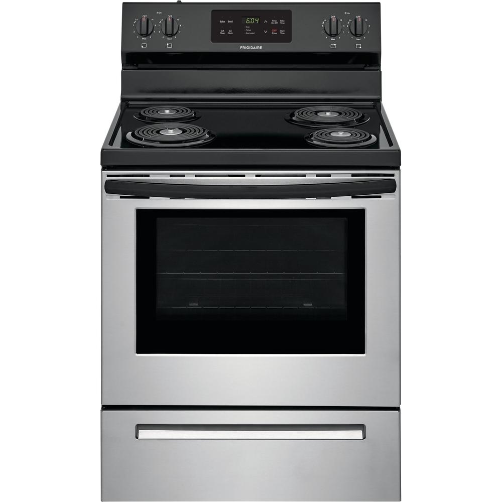  Frigidaire 30-inch Freestanding Electric Range with Ready-Select® Controls FFEF3016VS IMAGE 1