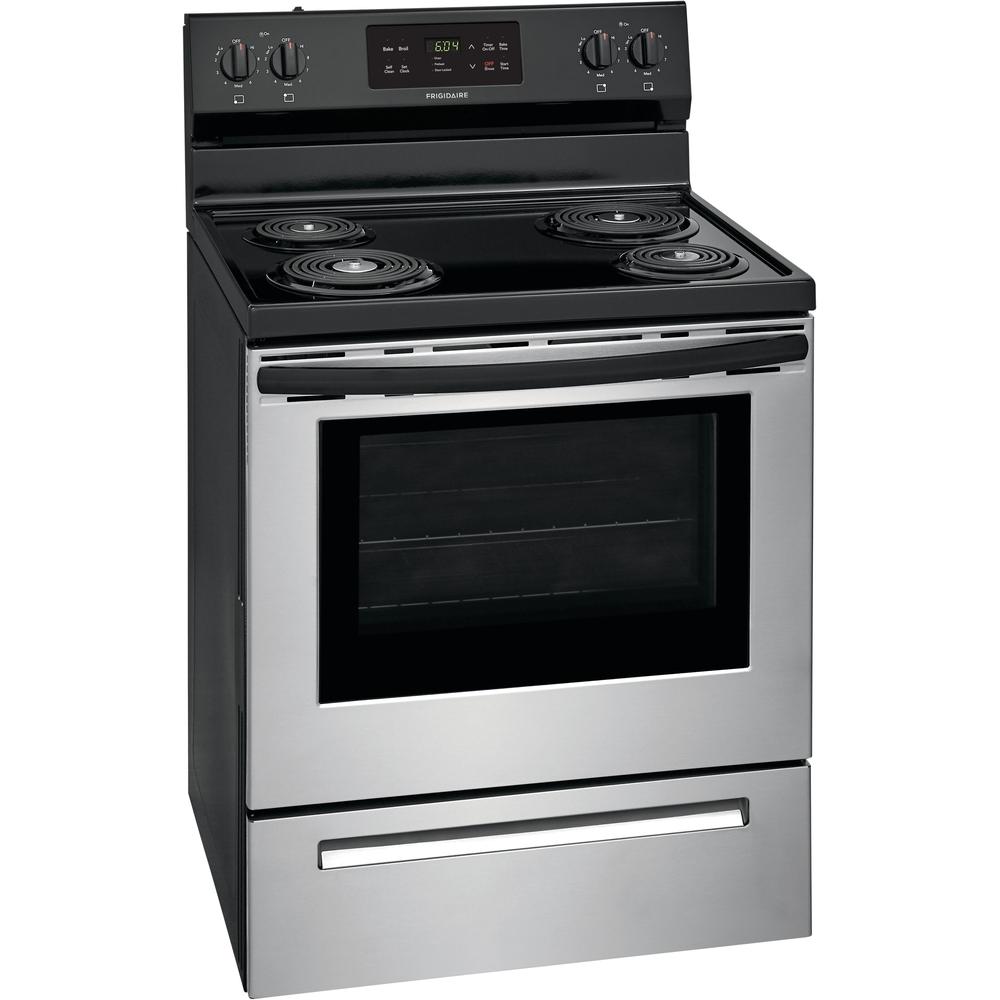  Frigidaire 30-inch Freestanding Electric Range with Ready-Select® Controls FFEF3016VS IMAGE 2