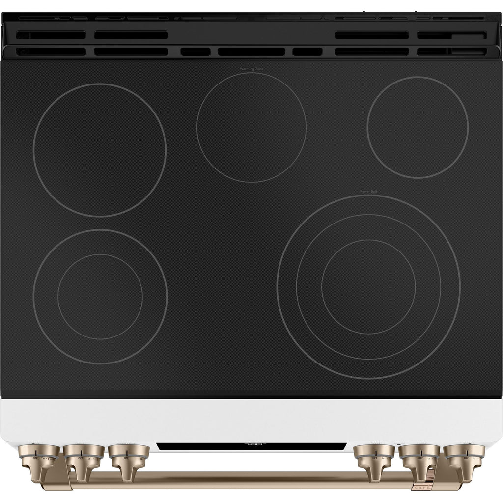  Café 30-inch Slide-in Electric Range with Warming Drawer CCES700P4MW2 IMAGE 2