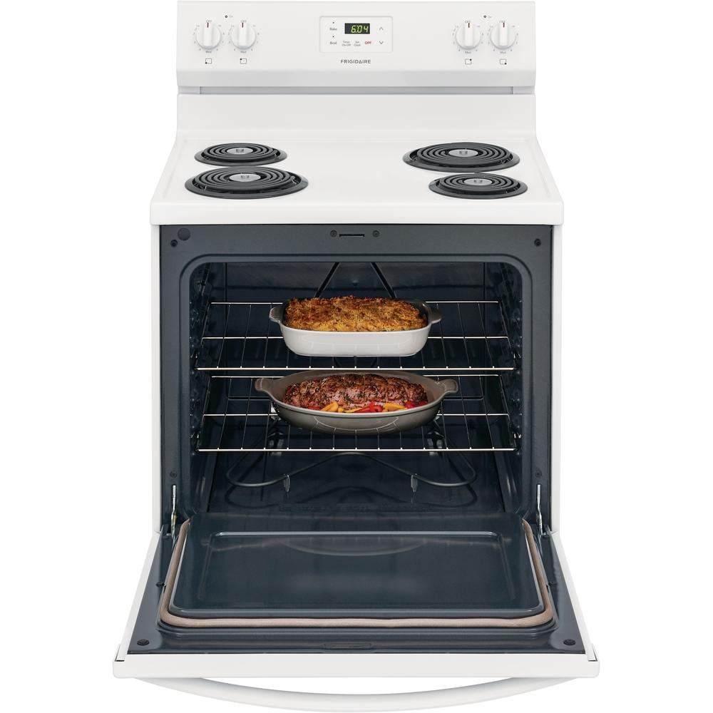  Frigidaire 30-inch Freestanding Electric Range with Even Baking Technology FCRC3005AW IMAGE 6