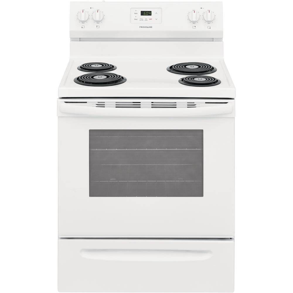  Frigidaire 30-inch Freestanding Electric Range with Even Baking Technology FCRC3012AW IMAGE 1