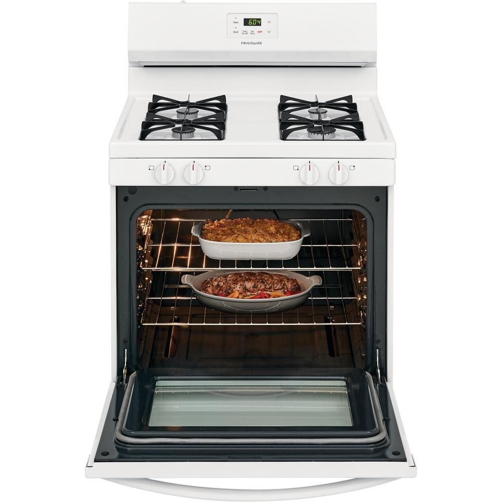  Frigidaire 30-inch Freestanding Gas Range with Even Baking Technology FCRG3015AW IMAGE 7