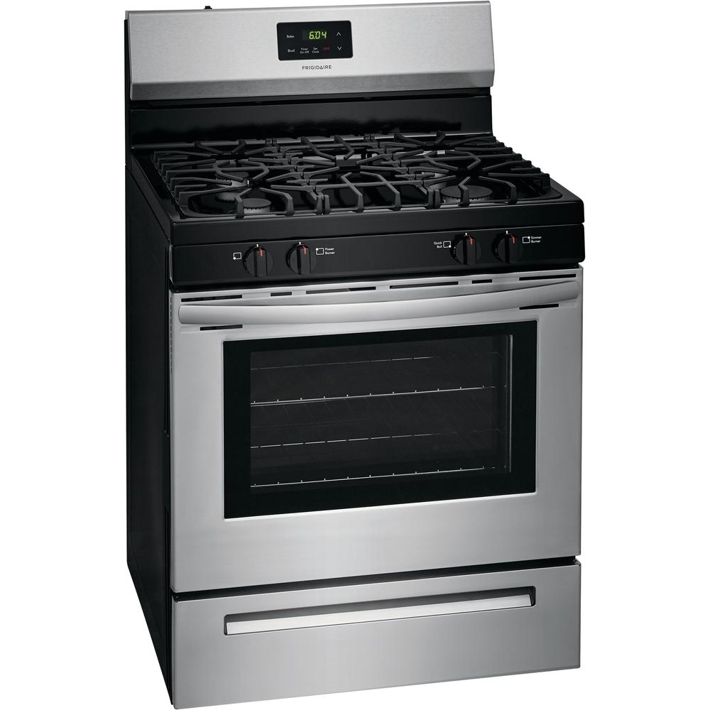  Frigidaire 30-inch Freestanding Gas Range with Even Baking Technology FCRG3051AS IMAGE 2