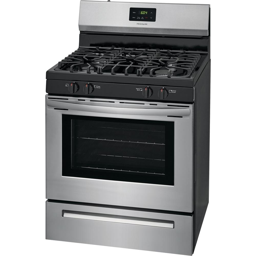 Frigidaire 30-inch Freestanding Gas Range with Even Baking Technology FCRG3051AS IMAGE 3