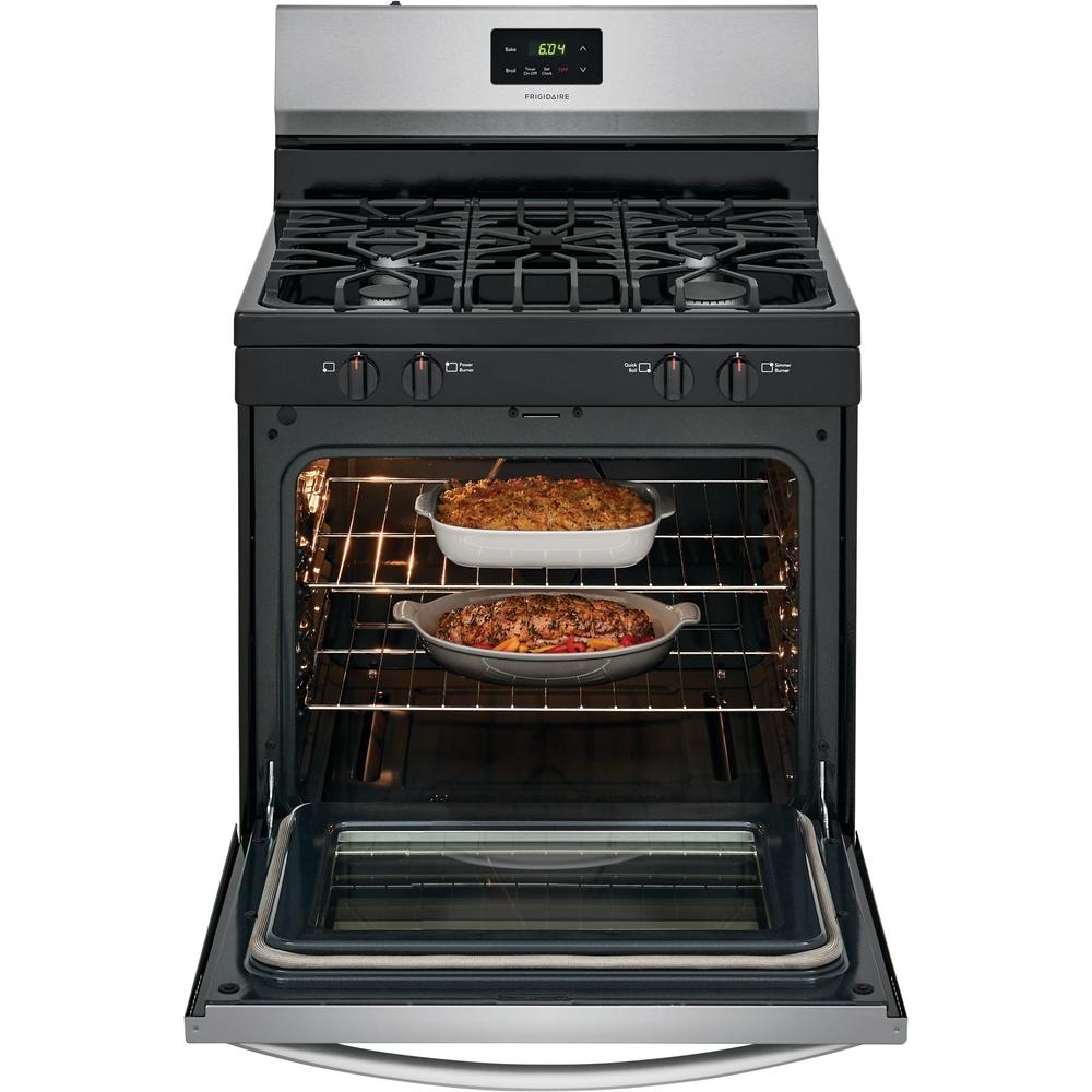  Frigidaire 30-inch Freestanding Gas Range with Even Baking Technology FCRG3051AS IMAGE 9