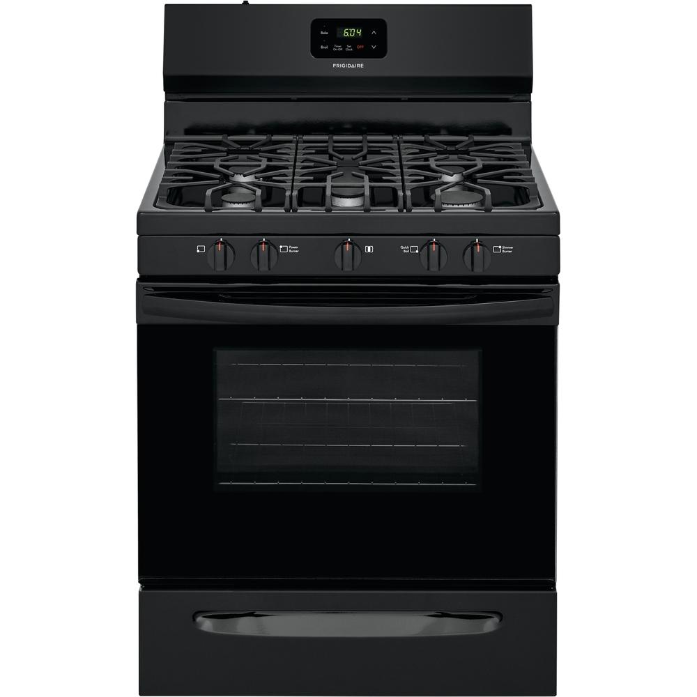  Frigidaire 30-inch Freestanding Gas Range with Even Baking Technology FCRG3052AB IMAGE 1