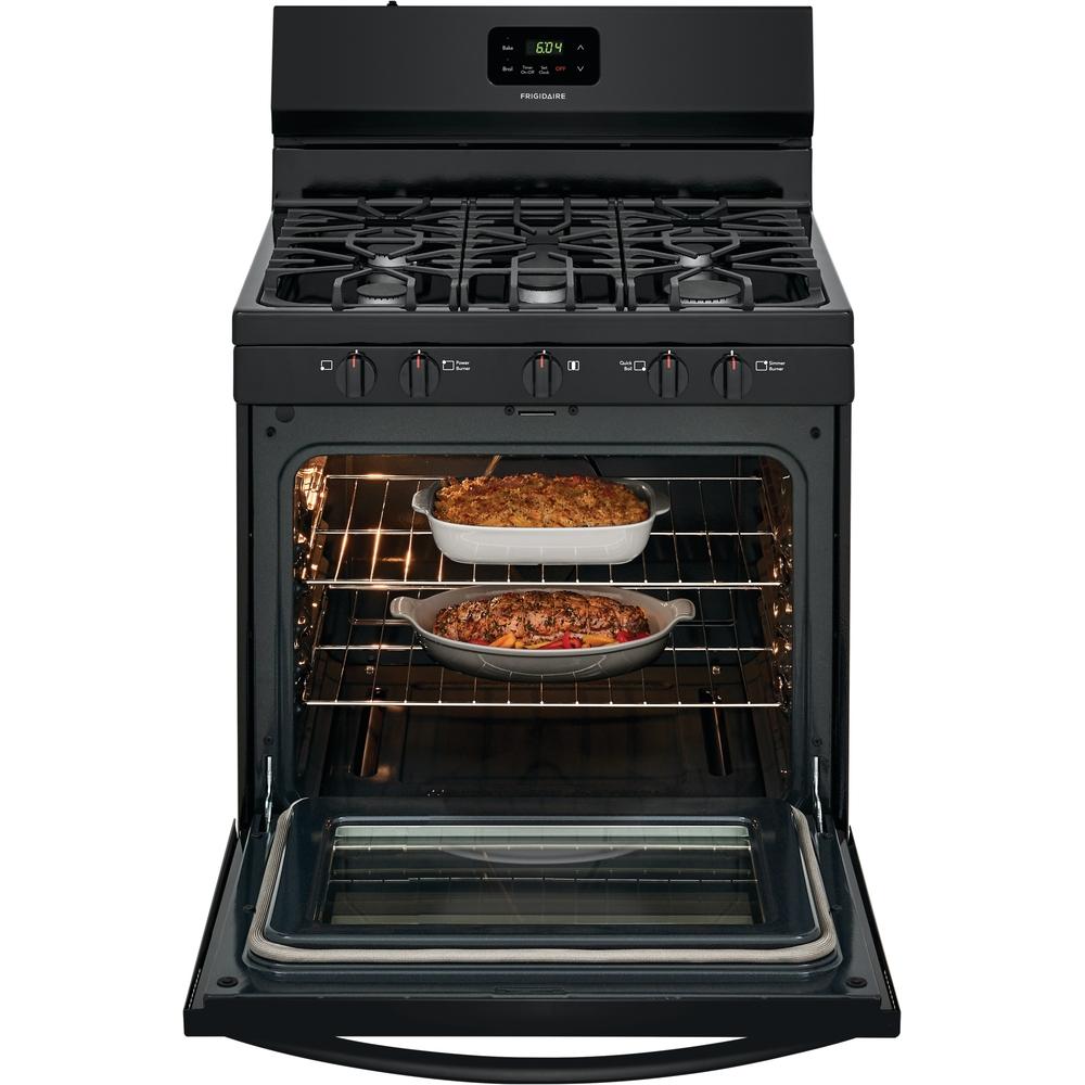  Frigidaire 30-inch Freestanding Gas Range with Even Baking Technology FCRG3052AB IMAGE 8