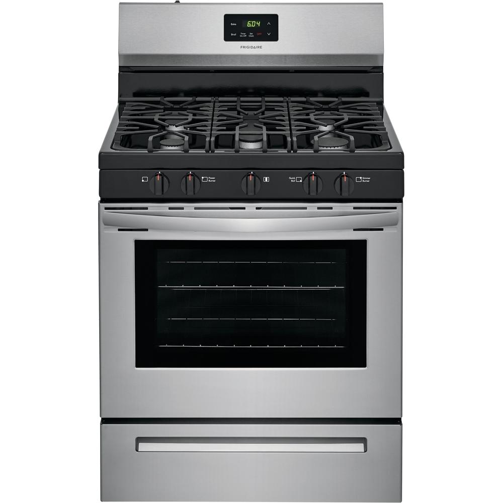  Frigidaire 30-inch Freestanding Gas Range with Even Baking Technology FCRG3052AS IMAGE 1