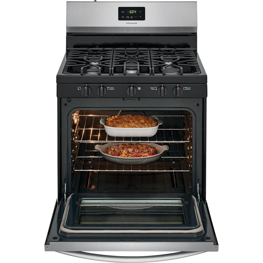  Frigidaire 30-inch Freestanding Gas Range with Even Baking Technology FCRG3052AS IMAGE 9