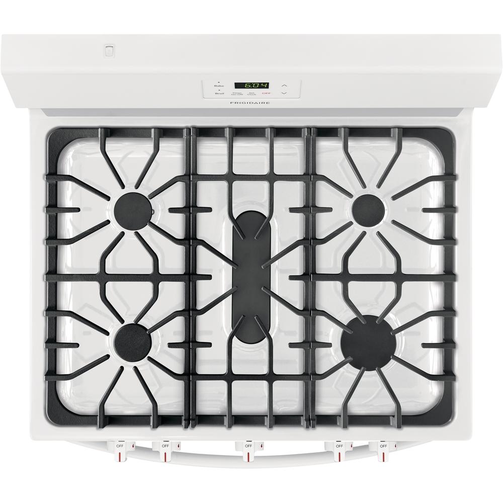  Frigidaire 30-inch Freestanding Gas Range with Even Baking Technology FCRG3052AW IMAGE 9