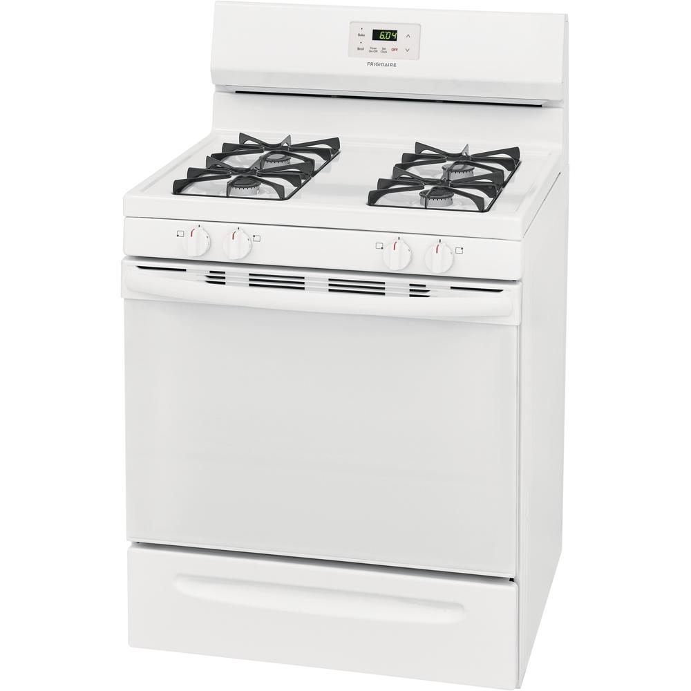  Frigidaire 30-inch Freestanding Gas Range with Even Baking Technology FCRG3005AW IMAGE 3