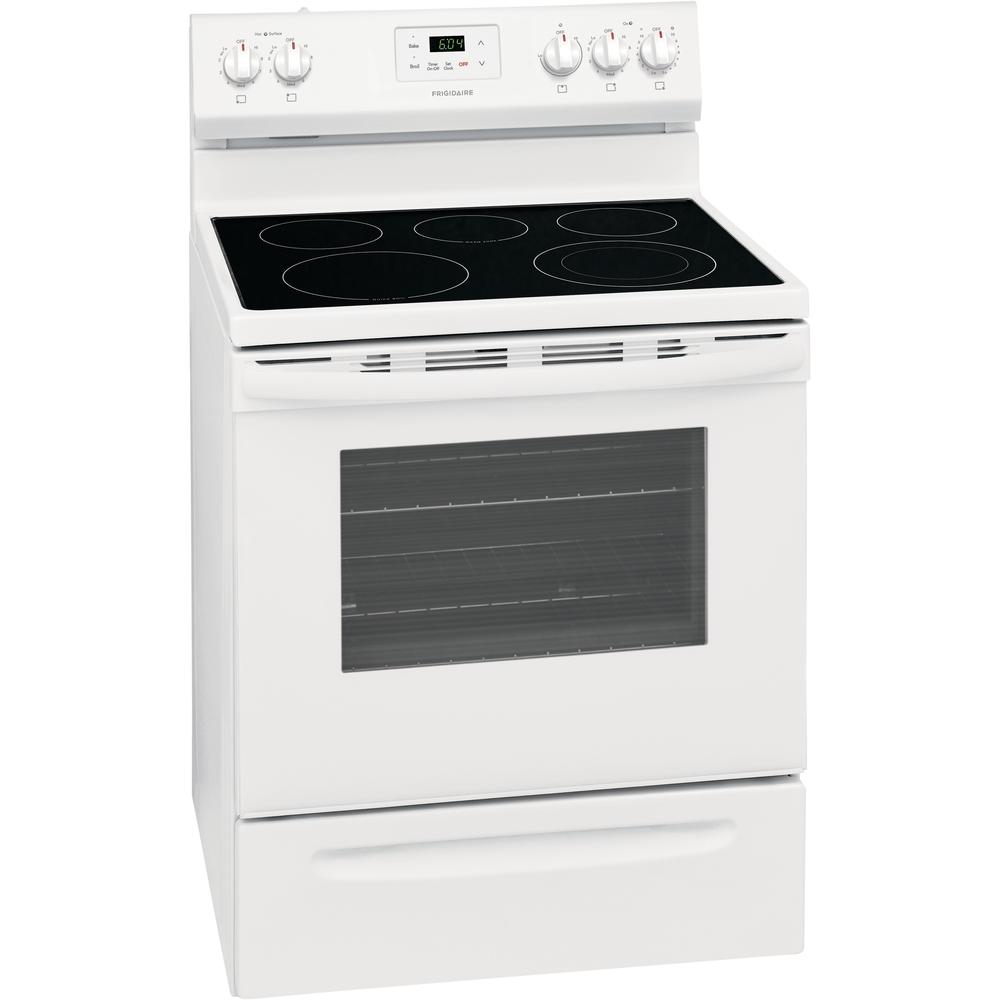  Frigidaire 30-inch Freestanding Electric Range with Even Baking Technology FCRE305CAW IMAGE 2