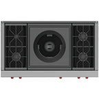  Wolf 48-inch Built-in gas Rangetop with Wok Burner SRT484W-LP IMAGE 2