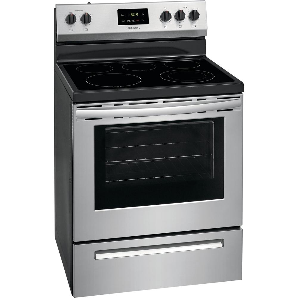  Frigidaire 30-inch Freestanding Electric Range with Even Baking Technology FCRE3052AS IMAGE 2