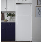  GE 28-inch, 15.6 cu.ft. Freestanding Top-Freezer Refrigerator with ClimateKeeper™ GTE16DTNRWW IMAGE 5
