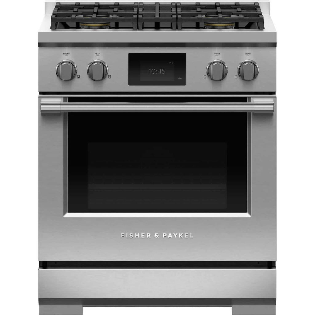 Fisher & Paykel 30-inch Freestanding Dual-Fuel Range with 4 Burners RDV3-304-N IMAGE 1
