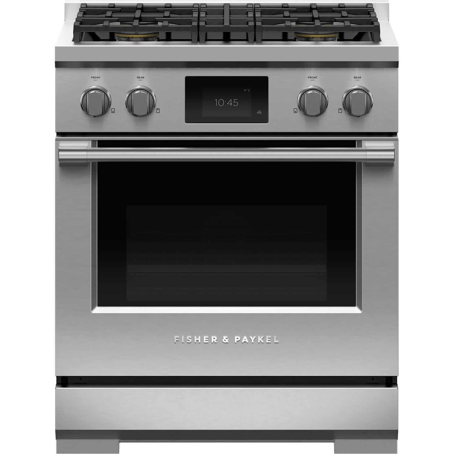  Fisher & Paykel 30-inch Freestanding Dual-Fuel Range with 4 Burners RDV3-304-N IMAGE 1