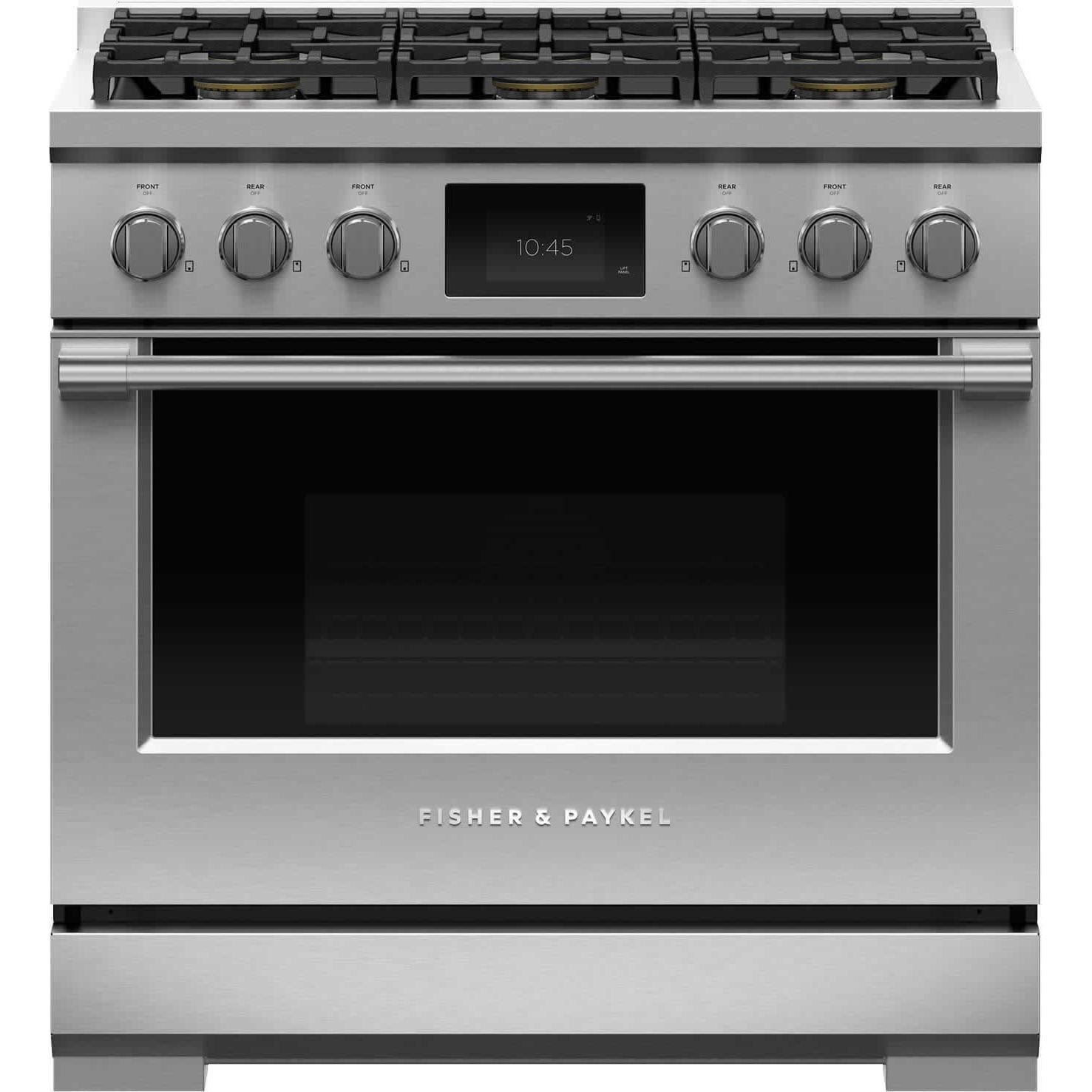  Fisher & Paykel 36-inch Freestanding Dual-Fuel Range with 6 Burners RDV3-366-N IMAGE 1
