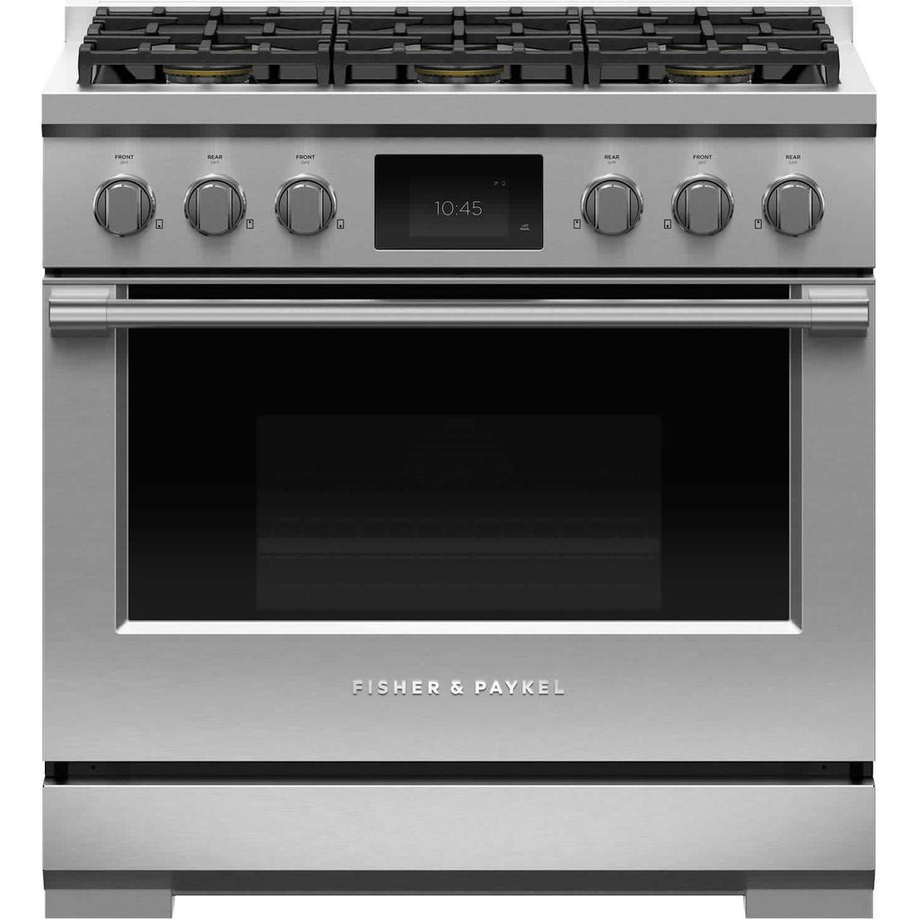  Fisher & Paykel 36-inch Freestanding Dual-Fuel Range with 6 Burners RDV3-366-L IMAGE 1