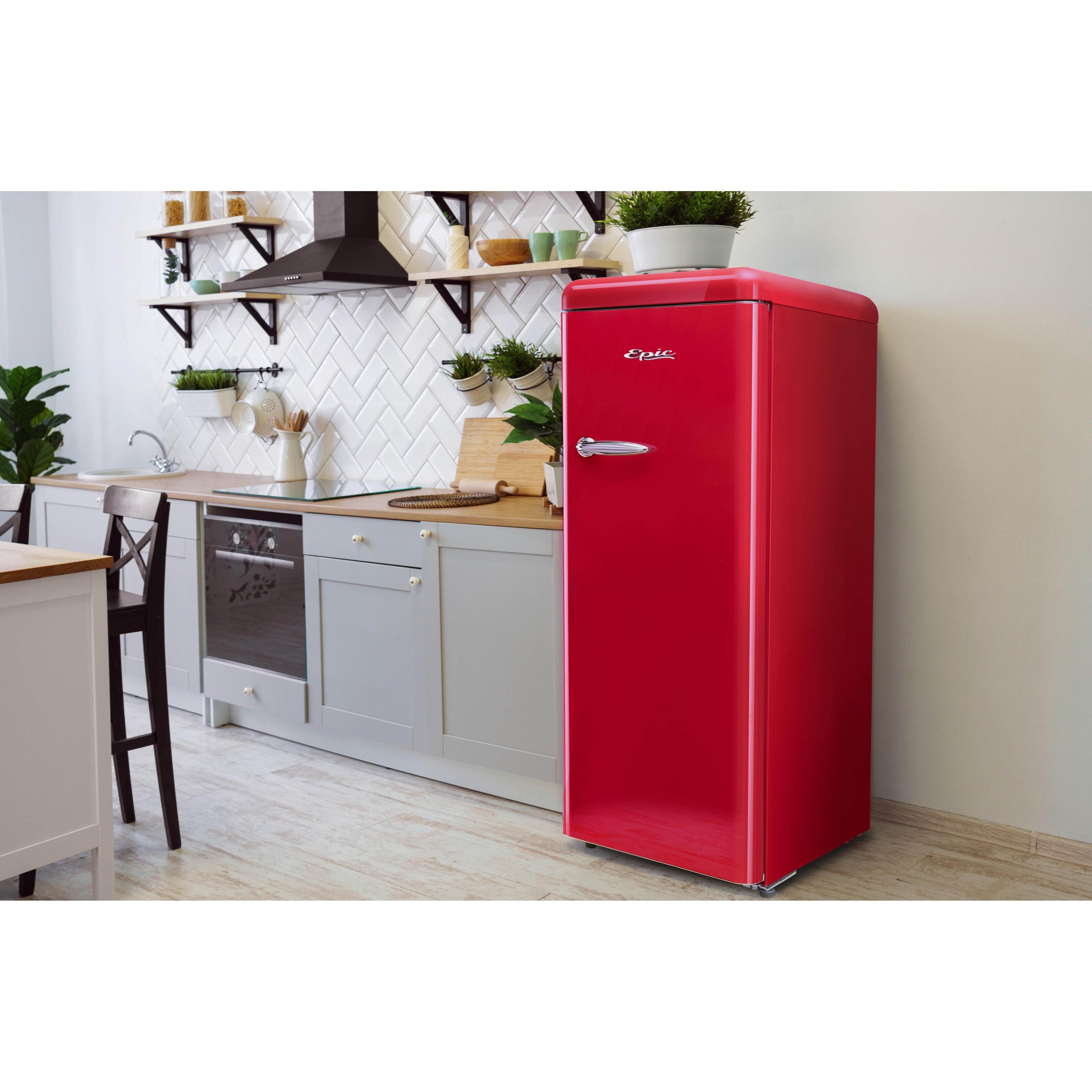 Epic 21-inch, 9 cu. ft. Freestanding All Refrigerator with Adjustable Thermostat ERAR88RED IMAGE 4
