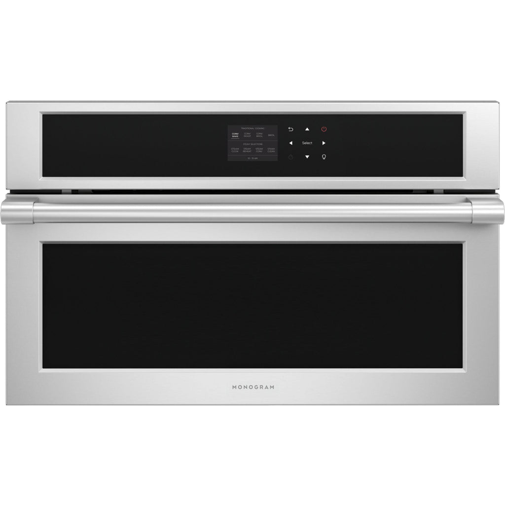  Monogram 30-inch, 1.3 cu.ft. Built-in Single Wall Oven with Steam Cooking ZMB9032SNSS IMAGE 1