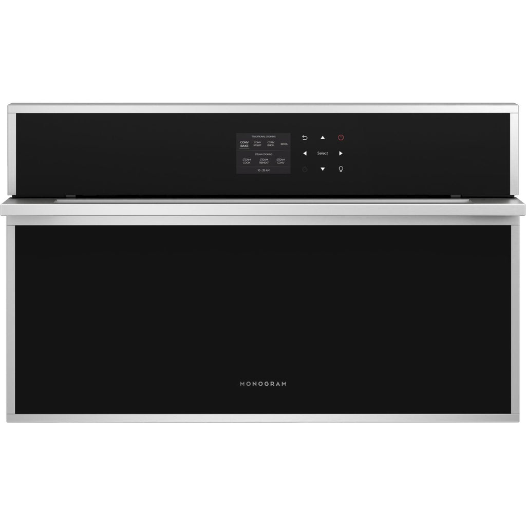  Monogram 30-inch, 1.3 cu.ft. Built-in Single Wall Oven with Steam Cooking ZMB9031SNSS IMAGE 1