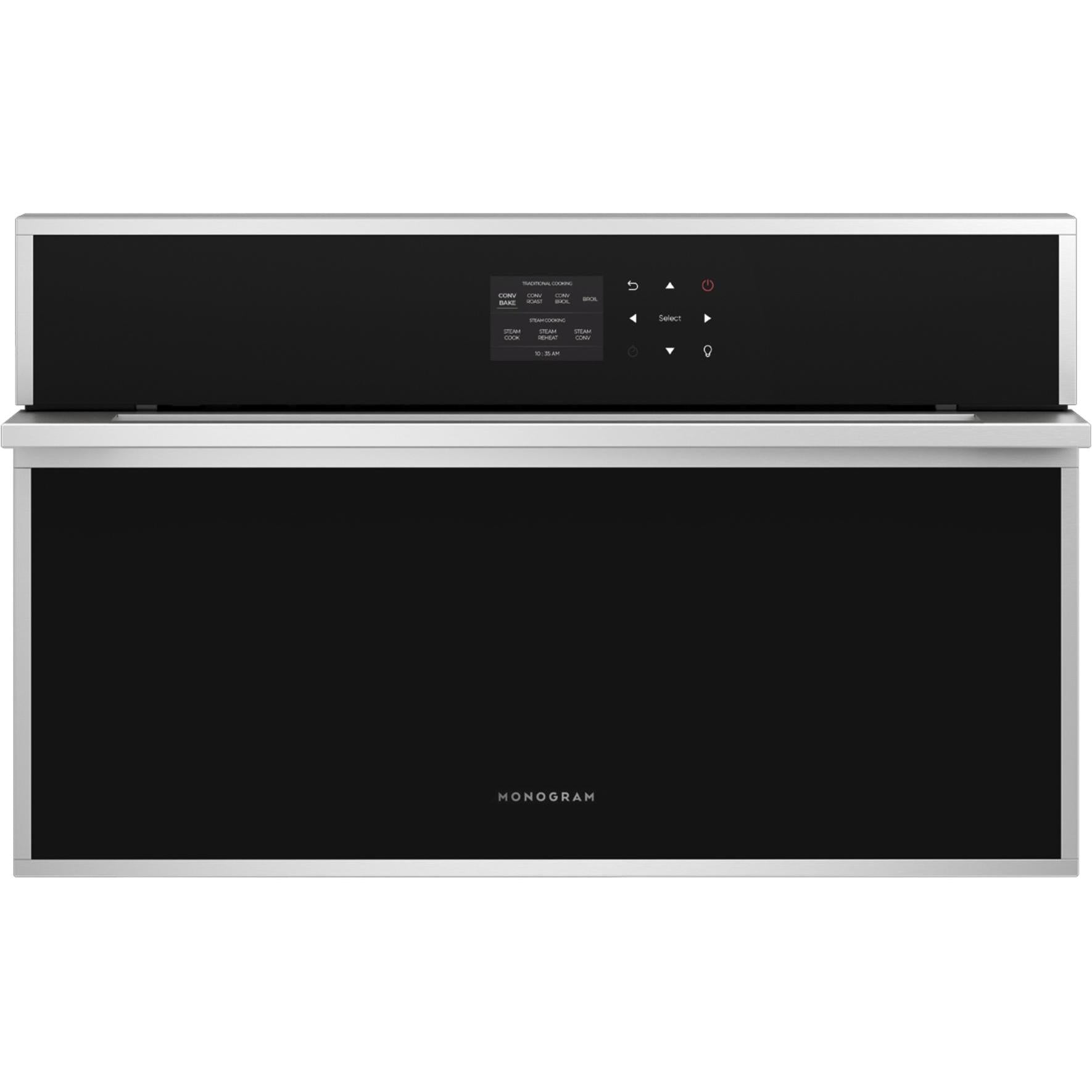  Monogram 30-inch, 1.3 cu.ft. Built-in Single Wall Oven with Steam Cooking ZMB9031SNSS IMAGE 1