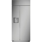  Monogram 36-inch, 20.4 cu.ft. Built-in Side-by-Side Refrigerator with External Water and Ice Dispenser ZISS360DNSS IMAGE 1
