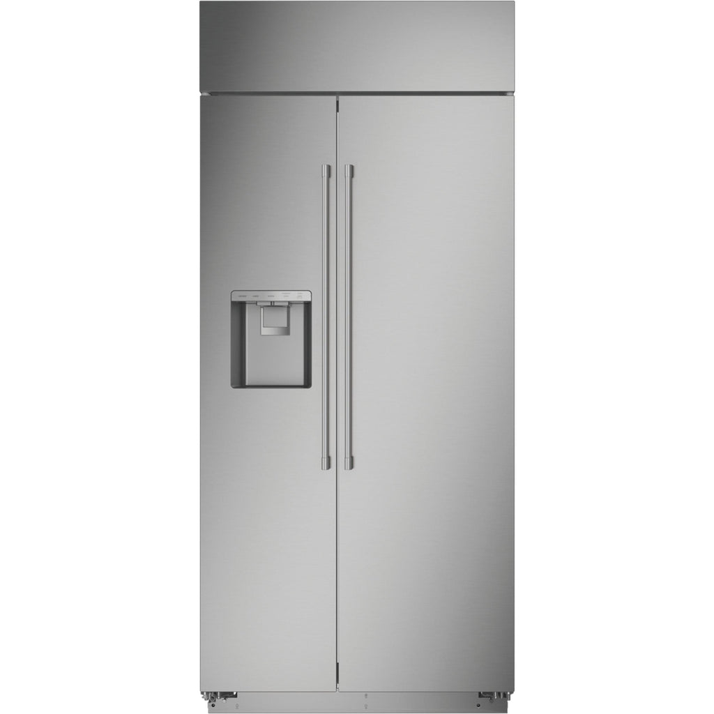  Monogram 36-inch, 20.4 cu.ft. Built-in Side-by-Side Refrigerator with External Water and Ice Dispenser ZISS360DNSS IMAGE 2