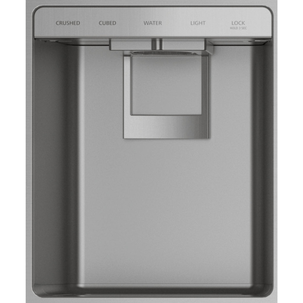  Monogram 36-inch, 20.4 cu.ft. Built-in Side-by-Side Refrigerator with External Water and Ice Dispenser ZISS360DNSS IMAGE 3