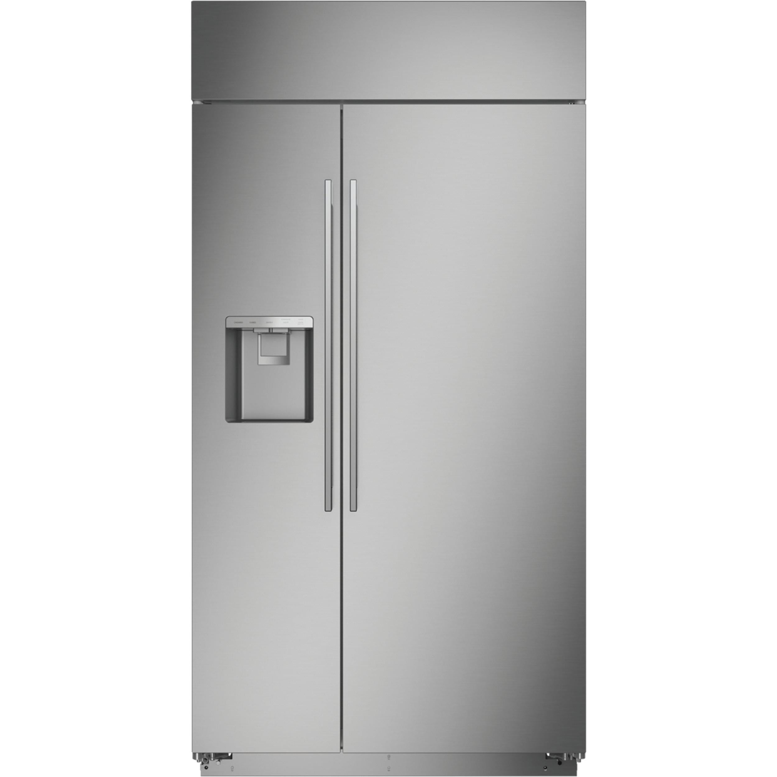  Monogram 42-inch, 24.6 cu.ft. Built-in Side-by-Side Refrigerator with External Water and Ice Dispenser ZISS420DNSS IMAGE 2