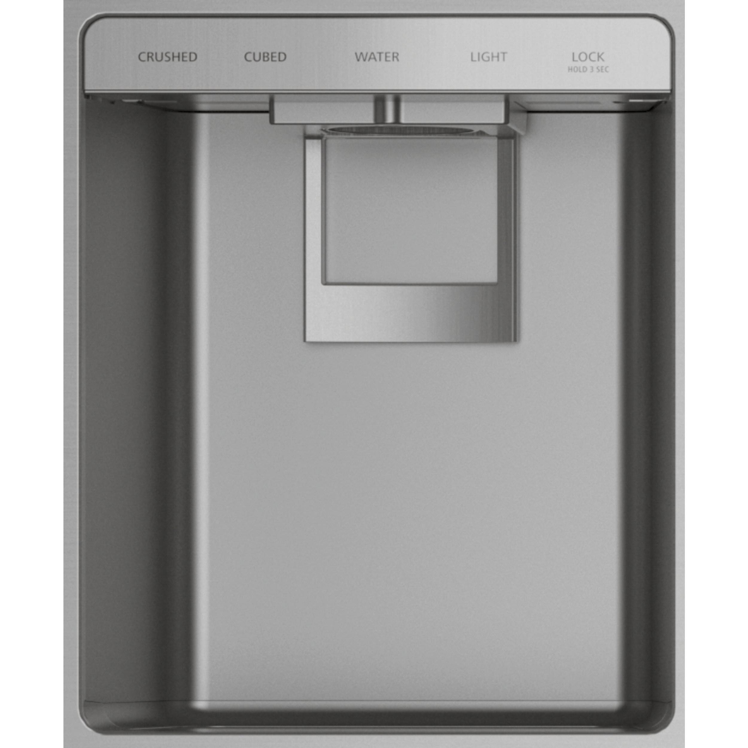  Monogram 42-inch, 24.6 cu.ft. Built-in Side-by-Side Refrigerator with External Water and Ice Dispenser ZISS420DNSS IMAGE 3